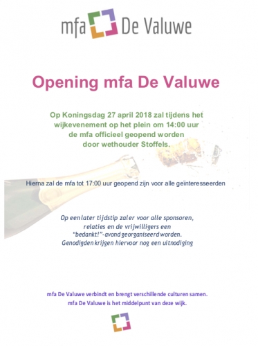 Opening mfa De Valuwe
